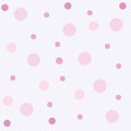Simple dots pattern on pink