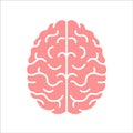 Simple drawing of a brain. Icon design. Royalty Free Stock Photo