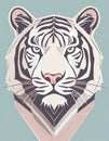 simple drawing of a tiger