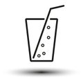 simple drinks icon. Vector illustration. EPS 10. Royalty Free Stock Photo