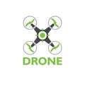 Simple Drone symbol illustration, Drone icon sign logo