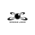 simple drone vector logo design