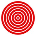 Simple easy to print target mark with bullseye