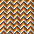 Simple and Effective Zigzag Retro Background with 3D Effect