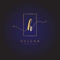 Simple Elegance Initial Letter H Logo Type Design