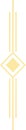 Simple and elegant abstract composition featuring a yellow rhombus and intersecting vertical lines, creating a visually