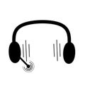 Simple and elegant headphone icon