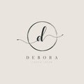 Simple Elegant Initial Letter Type D Logo Sign Symbol Icon