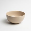 A simple, elegant, and minimalist white bowl on a plain background isolated on transparent background Royalty Free Stock Photo