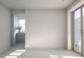 simple empty room with copy space wall ai generated