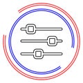 Equalizer vector icon