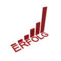 Simple erfolg business graph Royalty Free Stock Photo