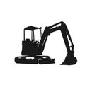 Excavator silhouette design