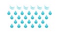 Simple Falling Raindrops Seamless Pattern Design, vector design Generative AI Royalty Free Stock Photo