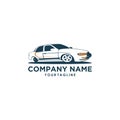 Simple family car logo concept with soft color