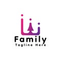 Simple family logo template