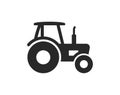 simple farm tractor symbol silhouette icon Royalty Free Stock Photo