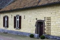 Simple old farmhouse made of local marl stone are still common in the historic villages of South Limburg, the Netherlands