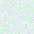 Simple feathery floral pattern