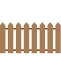 Simple color fence vector icon eps10 illustration