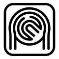 Simple fingerprint scan granting security access
