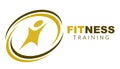 Simple Fitness Logo Royalty Free Stock Photo