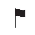 Simple flag icon logo design Royalty Free Stock Photo