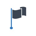 Simple flag icon Royalty Free Stock Photo