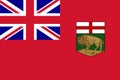 Simple flag province of Canada Royalty Free Stock Photo