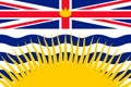 Simple flag province of Canada Royalty Free Stock Photo