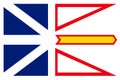 Simple flag province of Canada Royalty Free Stock Photo