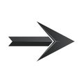 Simple Flat Arrow Pointing Right Illustration Directional Sign Icon Element, Graphic Design Indicator Royalty Free Stock Photo