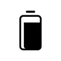 Simple flat battery icon. Royalty Free Stock Photo