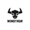 Simple flat Bull / Minotaur head logo design inspiration