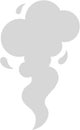 Simple Flat Cartoon Style Smoke Cloud Effect Graphic Element Royalty Free Stock Photo