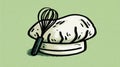 Chef Hat and Whisk - Culinary Iconography Royalty Free Stock Photo