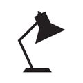 Simple flat desk lamp icon