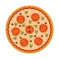 Simple pizza delicius icon Royalty Free Stock Photo
