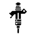 Simple flat fuel injector illustration for logo and design use. Royalty Free Stock Photo