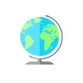Simple flat globe icon. World sign illustration.
