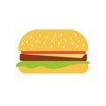 Simple flat hamburger icon