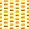 Simple flat hamburger pattern