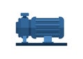 Electric water pump. Simple flat illustration.