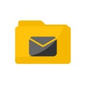 Simple Flat minimalist Email folder icon