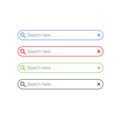 Simple Flat Minimalist Rounded Search Button Icon