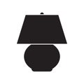 Simple flat night lamp icon