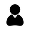 Simple business avatar/user silhouette icon.