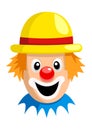 Cartoon Clown Face Royalty Free Stock Photo