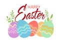 Decorative Design For Happy Easter