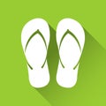 Simple flip flop icon, travel and holiday symbol Royalty Free Stock Photo